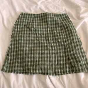 Princess Polly Green Plaid Skirt